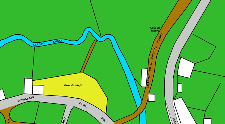 Plano callejero Fregeneda