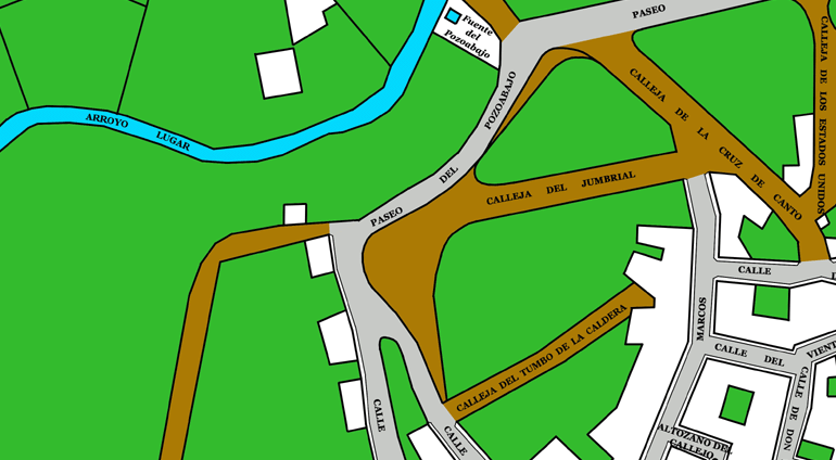 Plano callejero Fregeneda