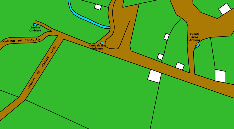 Plano callejero Fregeneda