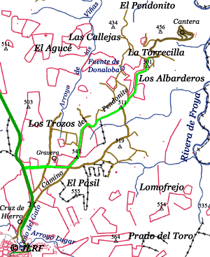 Mapa Pendonito
